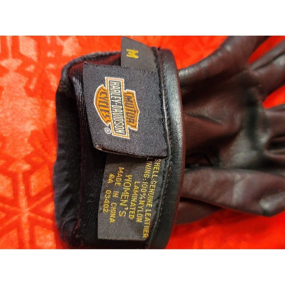 Womens Harley Davidson Riding Leather Gloves